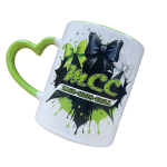 Tasse 330ml Herzgriff grün - MCC Design 3Bows